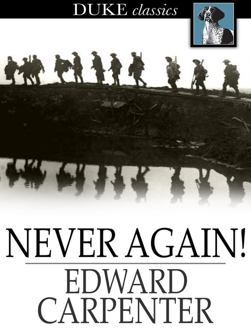 Titeldetails für Never Again! nach Edward Carpenter - Verfügbar